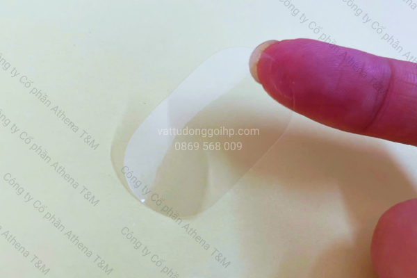 Tem dán trong suốt không in Hải Phòng 3,5x2cm