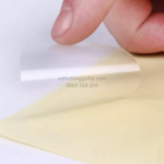 Tem dán trong suốt không in hình