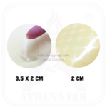 Tem dán trong suốt không in hình