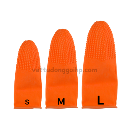 Bao ngón tay cao su cam sần có gai Hải Phòng